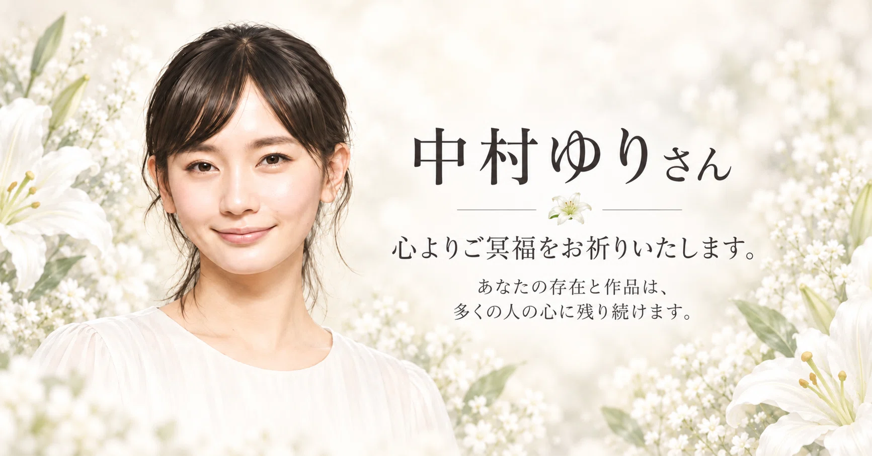 中村ゆりさんの訃報を知って―もし、あの日会えていたら